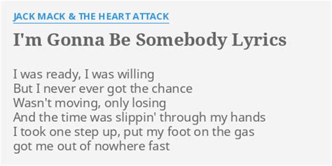 im gonna be somebody lyrics